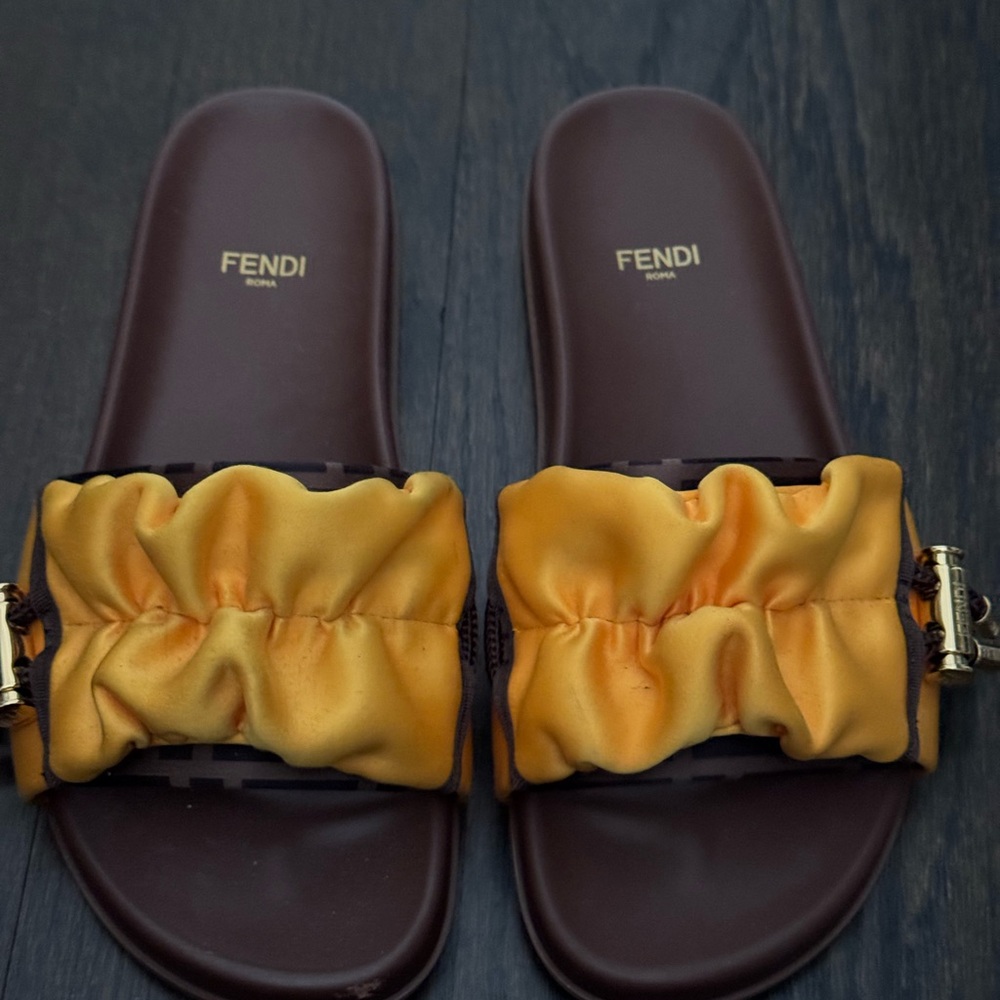 Fendi Roma Designer Slides